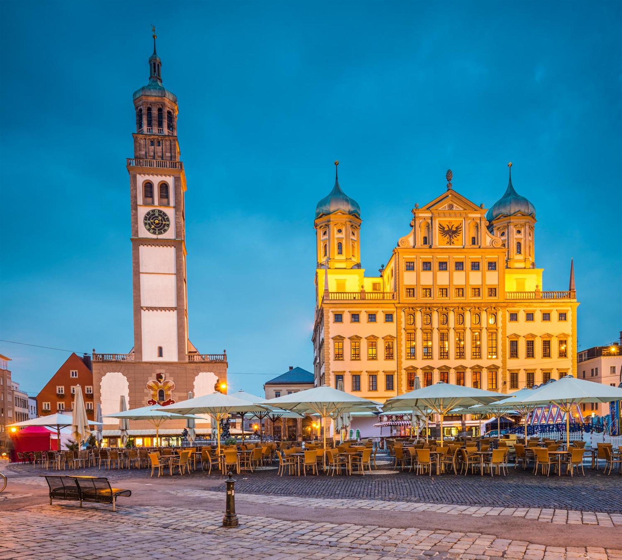 Primero City-Loftdomizil Innenstadt 84Qm Mit Grosser Gemeinschaftsterrasse Augsburg Dış mekan fotoğraf